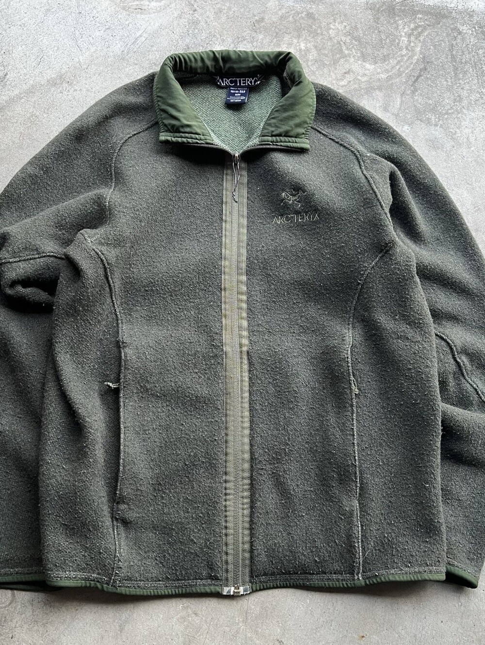 Vintage Arc'teryx Diplomat Men's Full Zip Wool Blend Size Medium